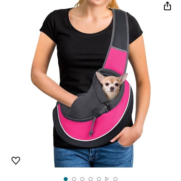 Pet crossbody bag in pink barely used. Light weight bag - Picture 1 of 5